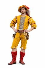 Landsknecht Dress, Landsknecht Woolen Shirt,Renaissance Pants Chemise