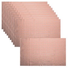 10pcs 11.8" x 17.7" Shiny Mirror Placemats Disco Table Place Mats, Rose Gold