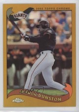 2002 Topps Chrome Gold Refractor Shawon Dunston #228 0ii1