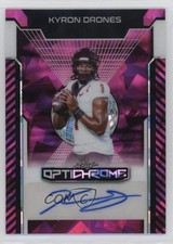 2025 Leaf Optichrome Pink Crystals 7/8 Kyron Drones #BA-KD1 Auto 13u1