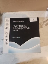 NEW Protect-A-Bed FULL Super Cooling Mattress Protector Water Proof SNOW Model
