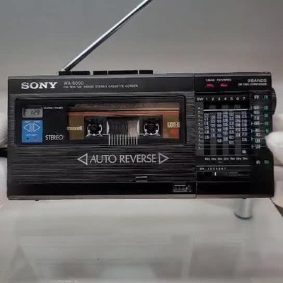 Sony WA 8000 Walkman Cassette Player Radio Needs service See video