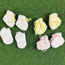 Vintage Set of Baby Booties Winter Baby Socks