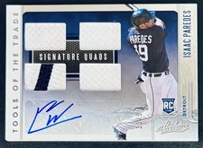 2021 Panini Absolute - Isaac Paredes (RC) Auto /50 Signature Quads #RTT-IP