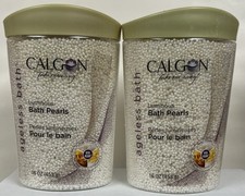 Lot Of 2 Calgon Luminous Bath Pearls Ageless Bath 16 oz Each