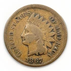 1867 1c Indian Head Cent VG+ Very Good Post Civil War Key Date Coin Rare Type NR