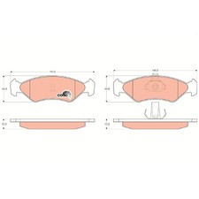 Satz Bremsbeläge Bremsklötze vorne für Ford KA RB | 23957477