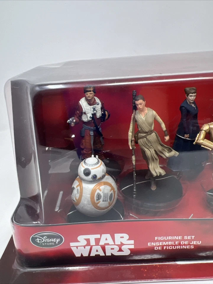 Conjunto de estatuetas Star Wars The Force Awakens Resistance Disney Store - Conjunto de 7 peças novo - Imagem 3 de 4