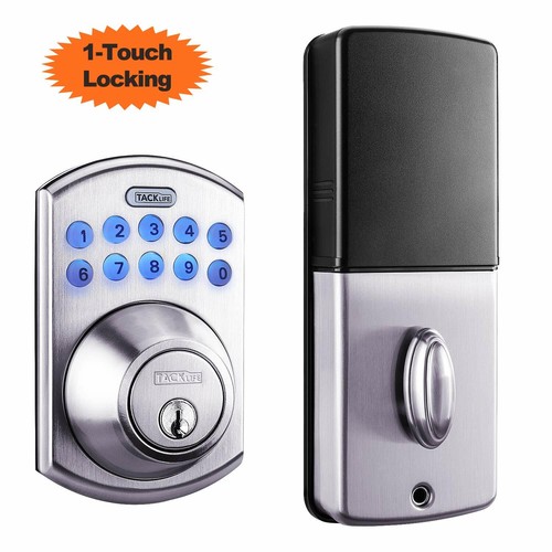 Tacklife Electronic Deadbolt Door Lock, Keypad Deadbolt Lock with 1