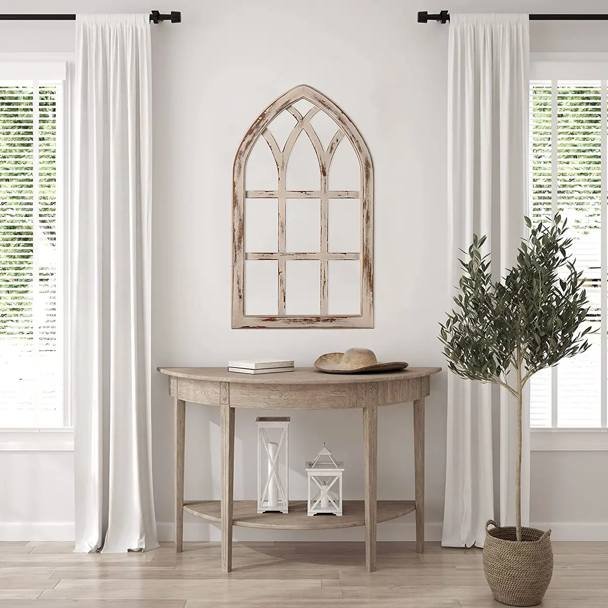 Uline Arched Wood Window Frame – A Little Bird Boutique