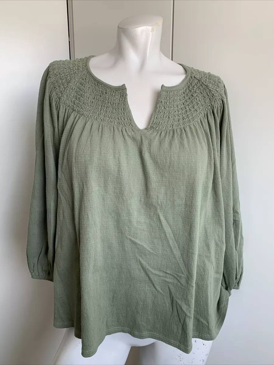 Flowy cheap peasant top