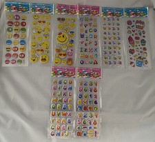 8 Different Sheets 3D Puffy Number Letters Stickers Bulk Stickers for Kids