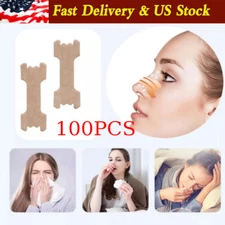 NASAL STRIPS Breathe Nose Better Reduce Snoring Now Apnea Adhesive Right Sleep