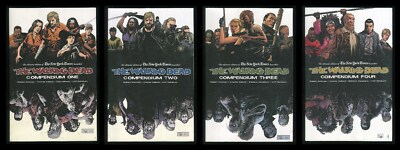 Walking Dead Compendium Set 1-2-3-4 Lot Robert Kirkman Zombie TV Comic  Horror