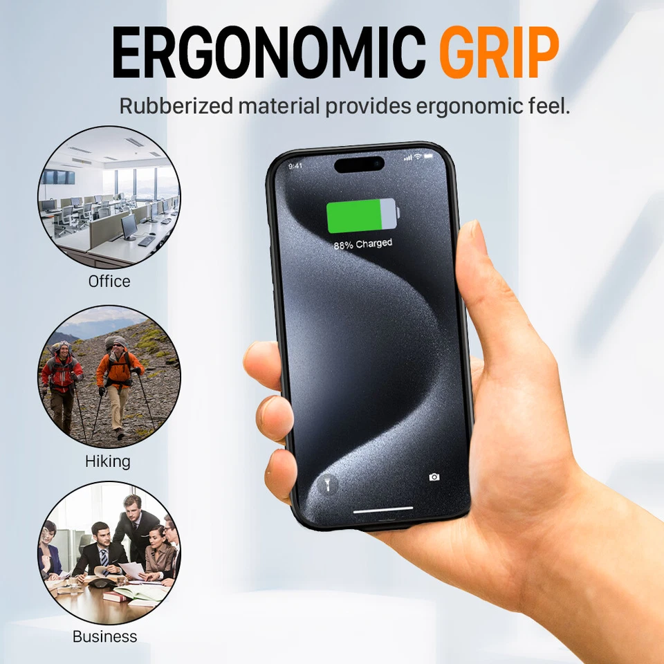 6800mAh For iPhone 15Pro Max External Battery Charger Case Power Bank 6.7" - Image 2 of 4