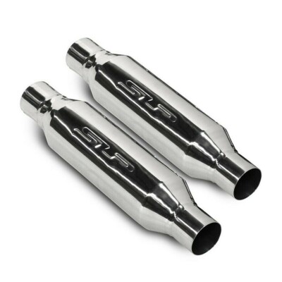 SLP 31062 Loud Mouth 2.5'' Bullet Resonators Universal Fit Stainless Steel Pair
