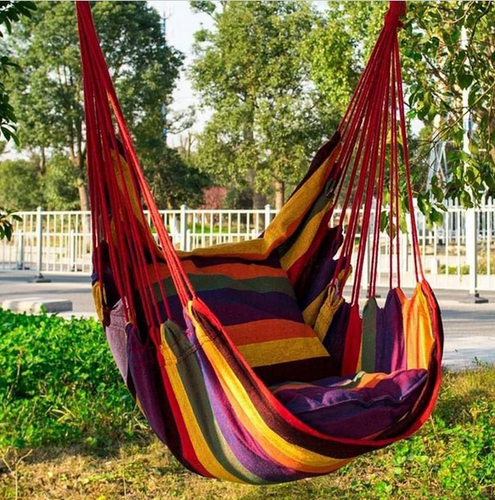 130*100cm Canvas Hanging Hammock Chair 