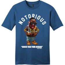 NEW ART SOCIETY SWOD BIGGIE TOON TEE SHIRT MARITIME BLUE SM-4XLARGE MADE IN USA