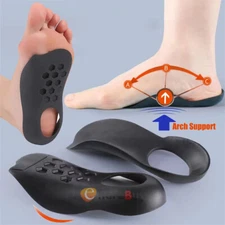 3/4 Orthotic Shoe Insoles Inserts Flat Feet High Arch Support Plantar Fasciitis