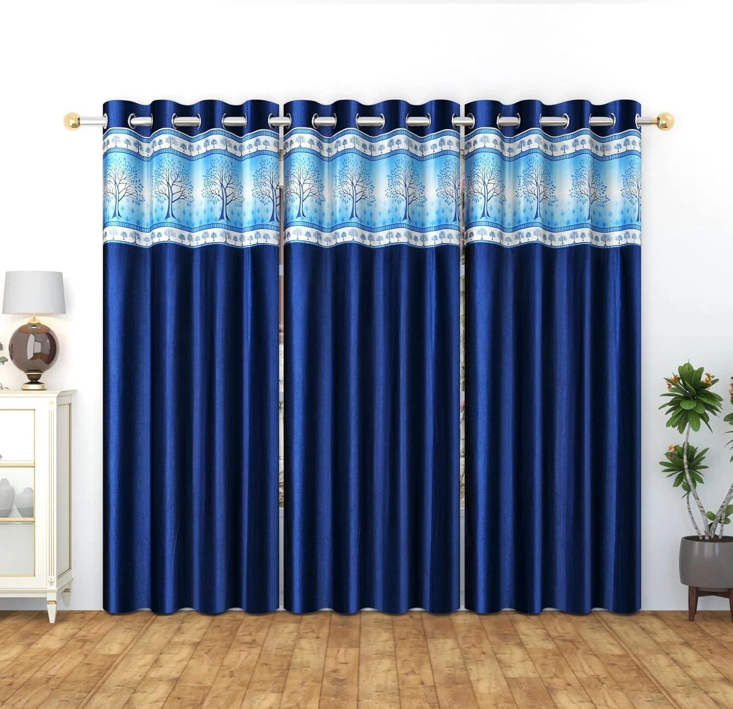 New 3 Piece Window Curtain Set - 5 Foot