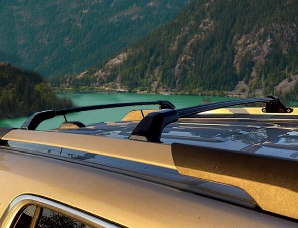 Paquete portaequipajes portaequipajes de barra transversal de riel transversal para GMC Acadia 2017-2023 Foto 4 de 4