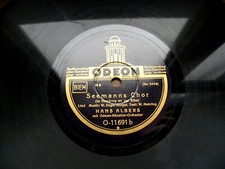 0548/ HANS ALBERS-In Hamburg an der Elbe-Gn&auml;dige Frau komm.....78rpm Schellack