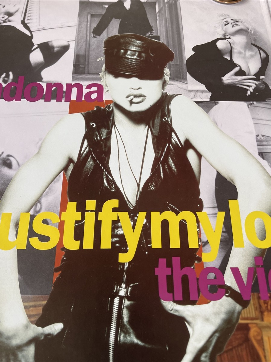 135 MADONNA JUSTIFY MY LOVE Record Store PROMO POSTER 1990 VOGUE