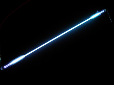 Hg Spektralröhre UV Experiment spectrum tube 50cm/19,7'' inches Lutz Neumann