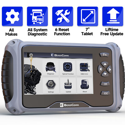 BOSSCOMM IF745 All System Auto OBD2 Scanner Car Diagnostic Tool ABS Engine SRS