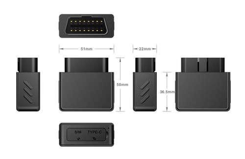 GPS Tracker with LIVE Listening Device 4G OBD2 Vehicles Car Microphone Geo Fence - Picture 6 of 6