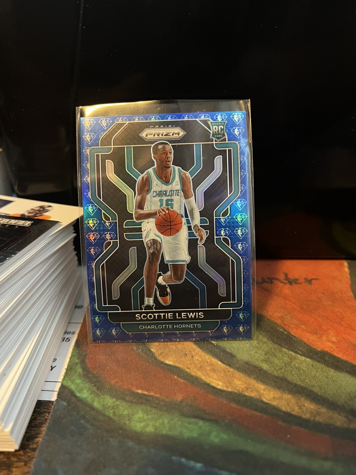2021-22 Panini Prizm Scottie Lewis 75th Anniversary Blue