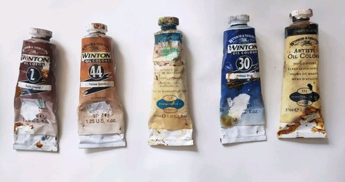 Lotto di 49 tubi per pittura ad olio - Windsor & Newton Winston serie 1,2 e 4 e Gamblen - Foto 8 di 10