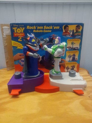 Toy Story 2 Rock'em Sock'em Robots Game Buzz Lightyear vs Zurg In The Box Pixar