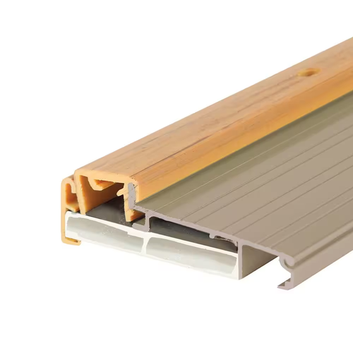 4-9/16 In. X 36 In. Satin Nickel Aluminum Adjustable Thermal Break Threshold NEW - Picture 5 of 24