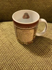 1998, Lang and Wise Collector Mug Cup Holiday Wassail Christmas EUC