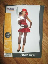 Girls PIRATE CUTIE Halloween Costume sz L Lg 10 -12 by California Costumes