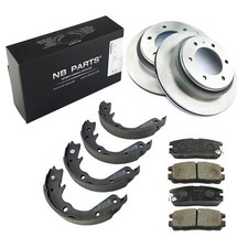 Bremsscheiben 313,5 mm Bremsbeläge Bremsbacken hinten für Opel Frontera A B U92