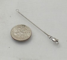 1mm  Miami Cuban Chain Necklace Extender Pend...