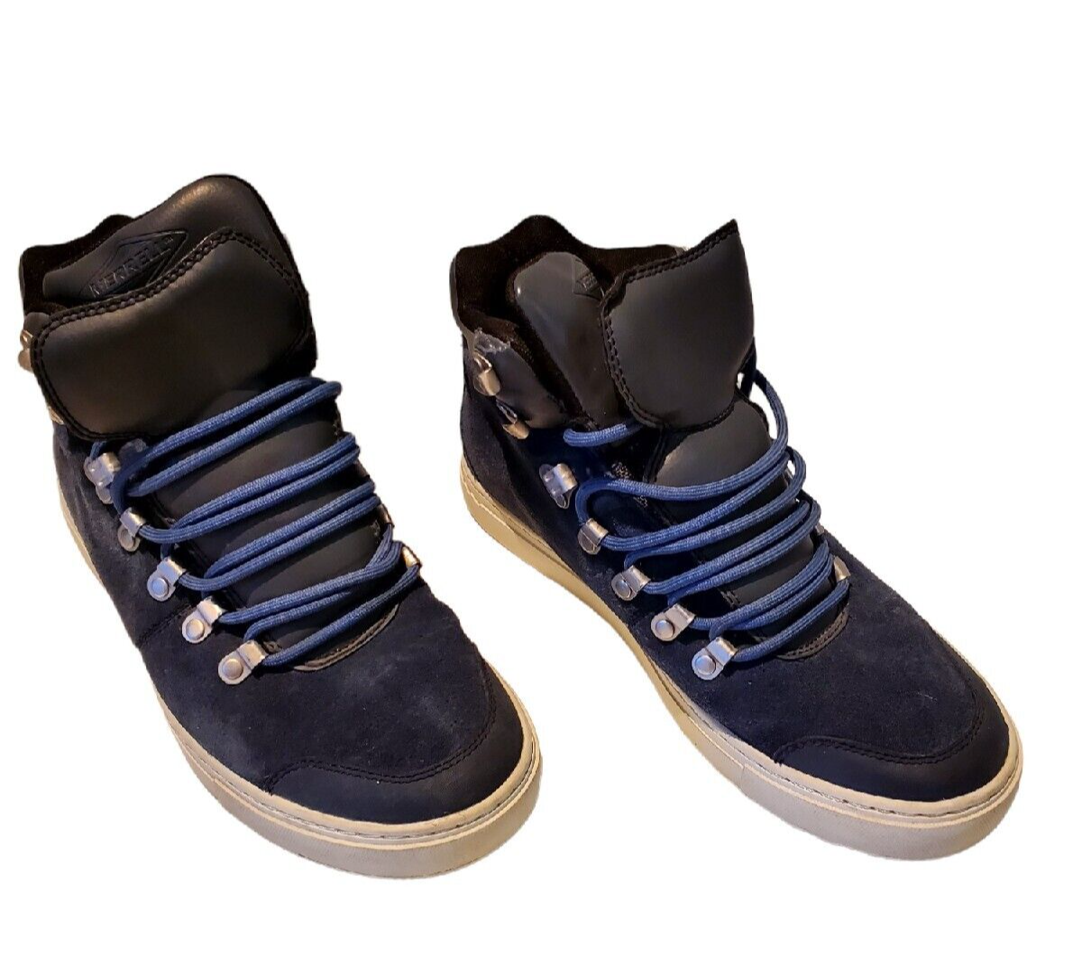 Merrell stivali scamosciati blu scarpe valle metà pelle escursionismo passeggio J23657 uomo 7 5