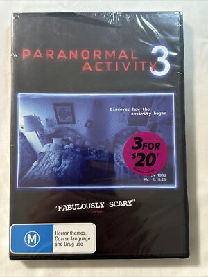 Paranormal Activity 3 DVD Horror Ghosts PAL Region 4 Free Postage Sealed eBay