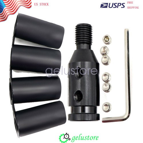 Shift Solutions 12x1.25mm To 16x1.50mm Shifter Knob Thread Adapter - Aluminum Black