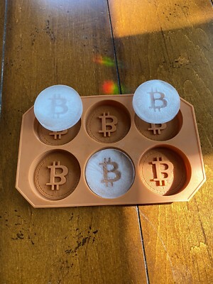 Bitcoin Ice Cube Mold, Bar And  Chocolate Molds - BTC - Crypto Currency - Money