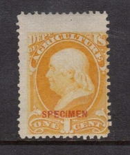 USA #O15c VF Mint With Dotted Specimen
