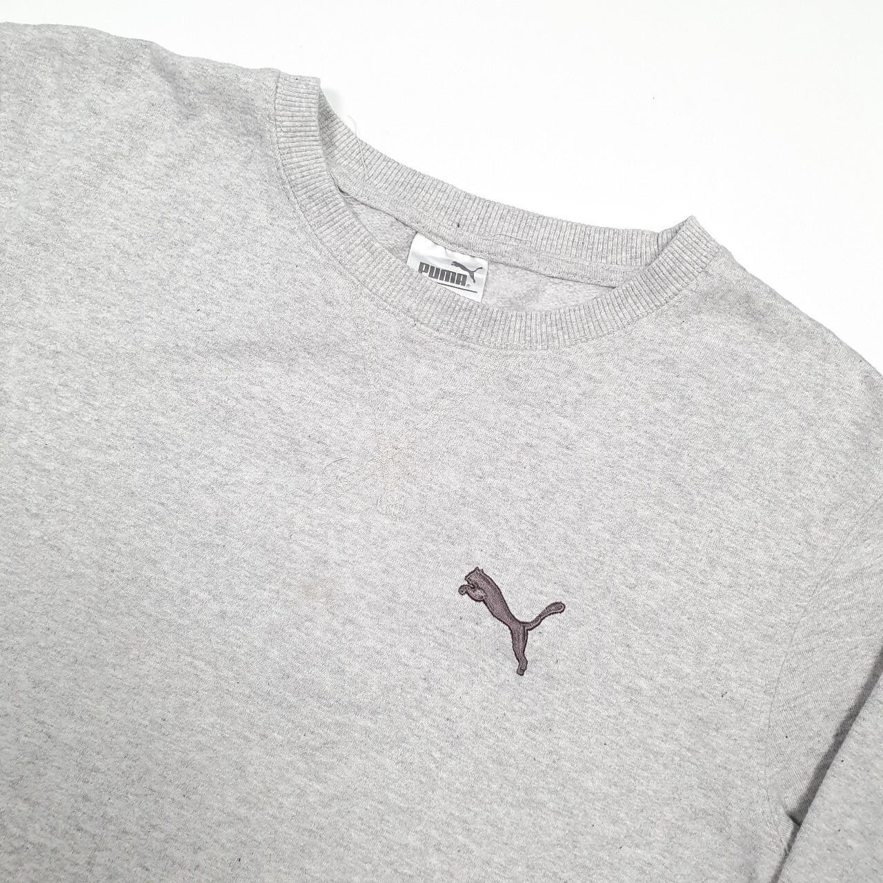 Mens PUMA Cotton Crewneck Jumper Sweatshirt S image 2