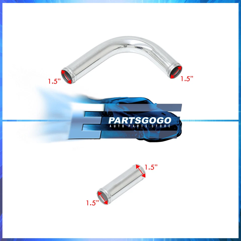 For 93-97 Mazda RX7 FD 13B Bolt-On Turbo Intercooler Piping Kit + Clamps Coupler Foto 4 de 4