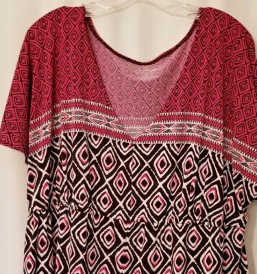  Lane Bryant  Women's Top Aztec Geometric Design Multicolor Trendy Size 18/20