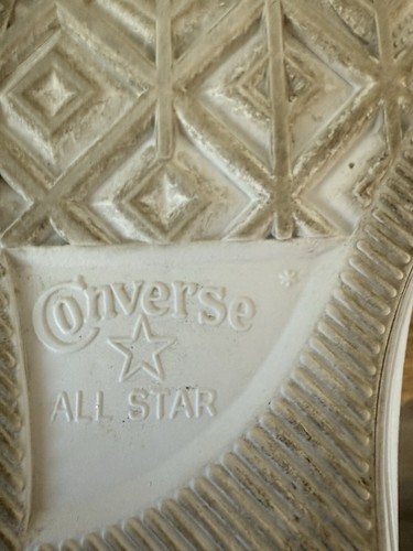 Converse Chuck Taylor All Star Hi White Leather Iridescent Unisex 9.5 ,M-557950C - Picture 7 of 16