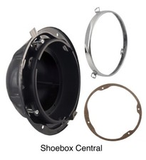 1949 1950 Ford Shoebox Headlight Bucket Kit New