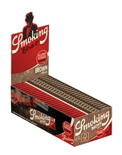 Smoking Brown Regular Rolling Papers Single Wide (69mm) Size (Box of 50)