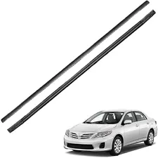 2x For 2003-2008 Toyota Corolla Roof Strip Trim Molding Seal Sealant Kit Black